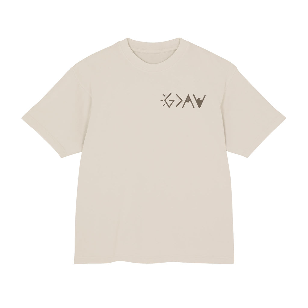 God Is Greater Than the Highs and Lows T Shirt — French Oak