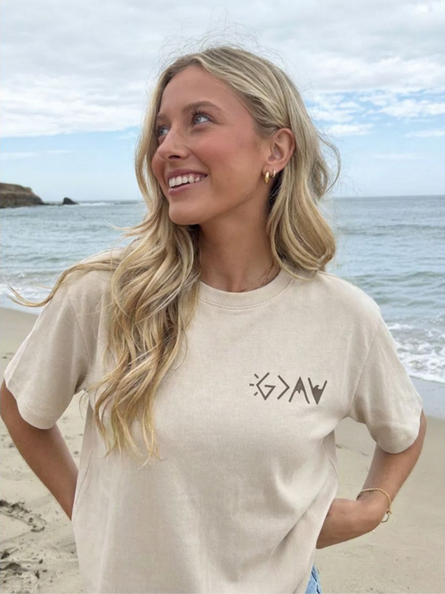 God Is Greater Than the Highs and Lows T Shirt — French Oak